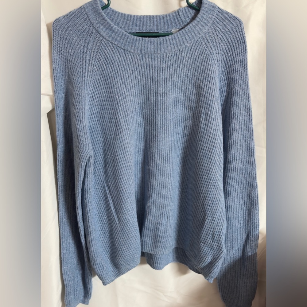Tahari super comfy soft blue sweater